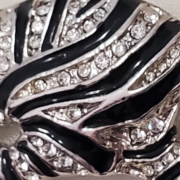 VTG Leopard Rhinestone Studded  Brooch - Picture 4 of 6